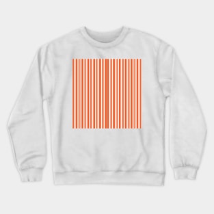 Dapper Stripes, Orange Crewneck Sweatshirt